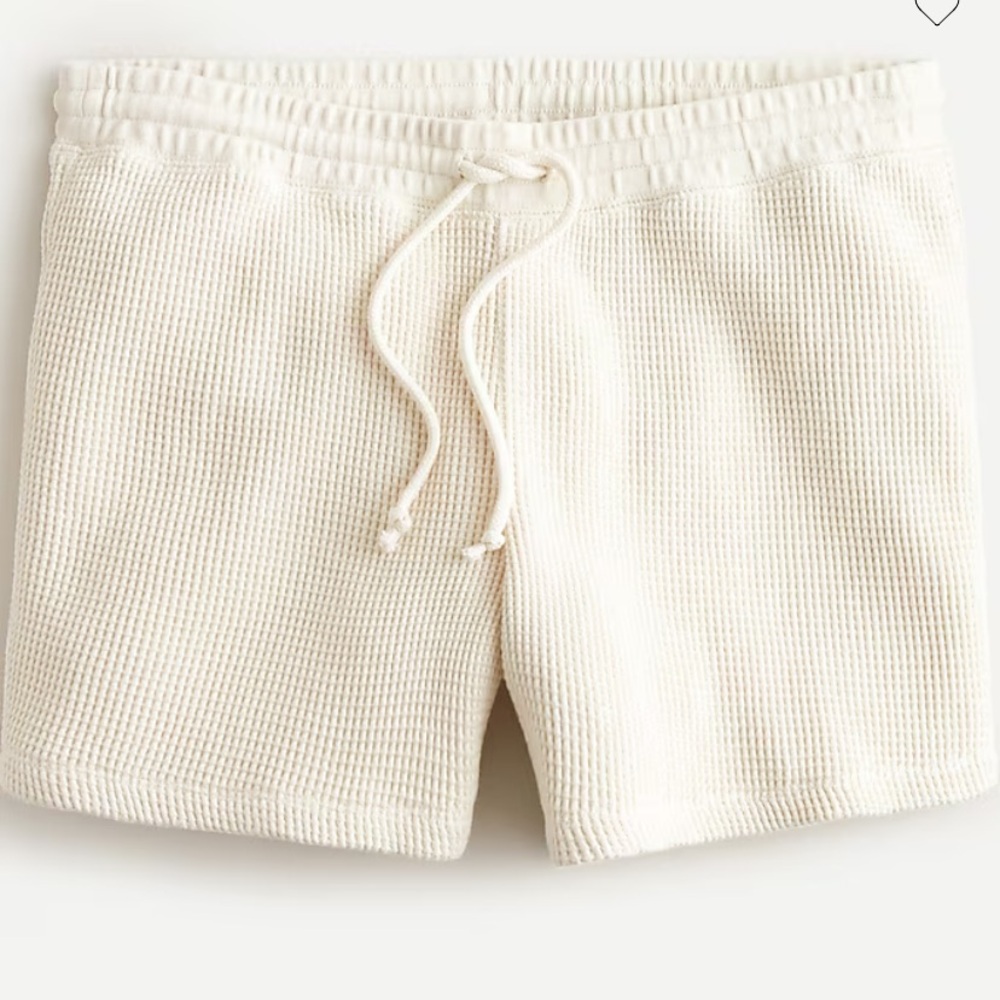 J.Crew Waffle Cream Knit Shorts